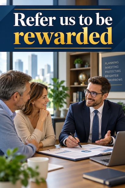 An advisor meeting a client who came through a referral