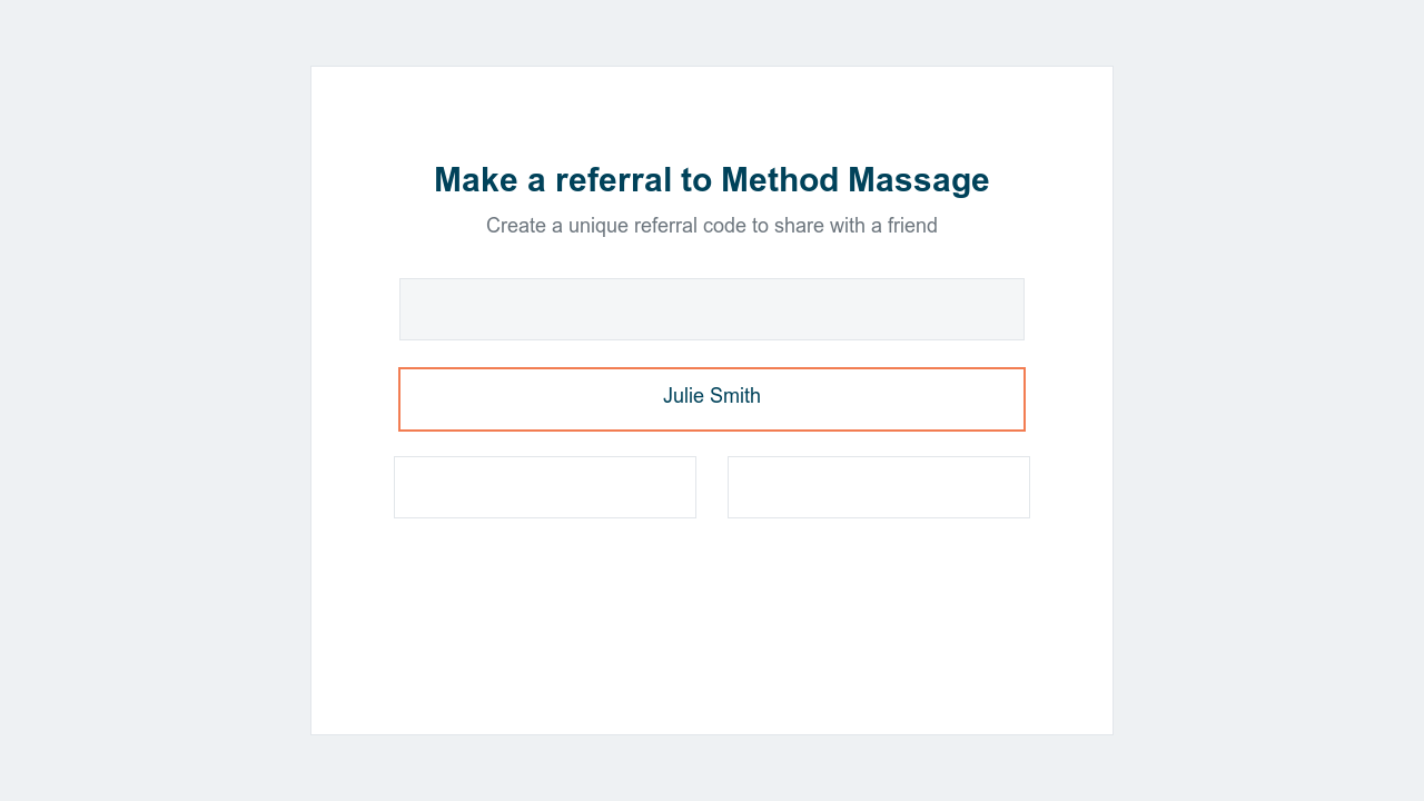 Making a referral in Reco